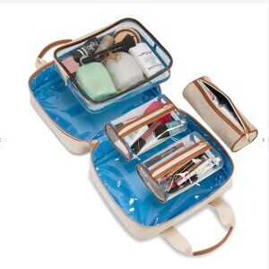 Stephanie Johnson Martha Large Makeup Bag Briefcase Cosmetic Bag Travel Case NWT